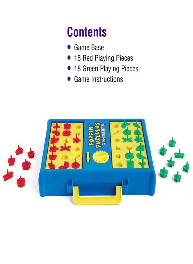 Game Zone Poppin' Puzzlers - Interactive Puzzle Game for 2 Players Ages 4+ - Helps Develop Problem-Solving Skills and Fine Motor Skills - Perfect for Game Nights with Family and Friends! - Image 4